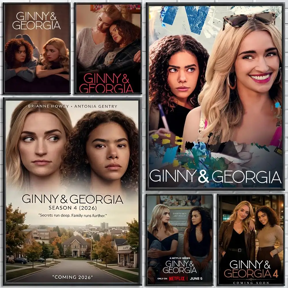 TV Series Ginny & Georgia Painting Calligraphy Stylish Canvas Poster Wall Art for Bedroom Living Room Study Home Decor Gift