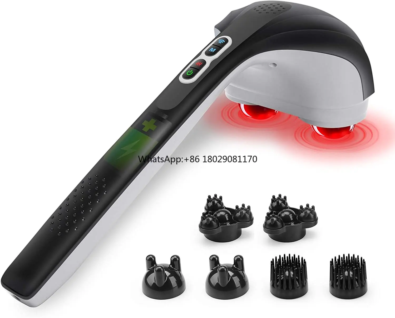 

2022 Hot selling rechargeable percussion Handheld Massager with Heat Massager for muscles,neck,shoulder,arms