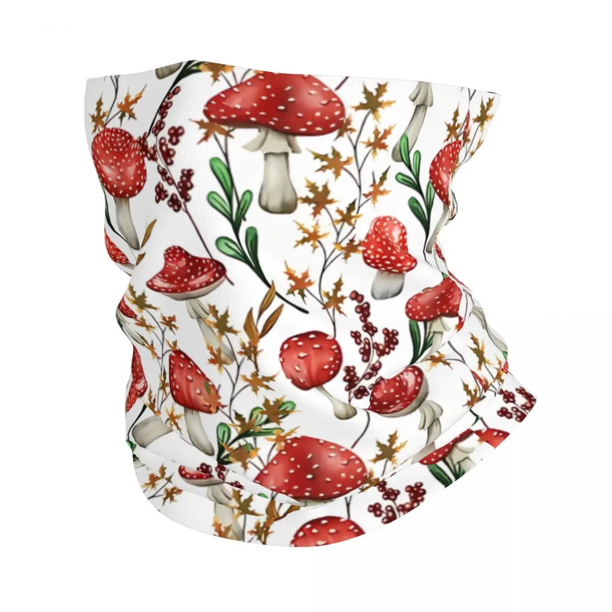 

Тонкая Бандана с акварельными грибами, шейный платок, шарф, повязка на голову, шейный чехол