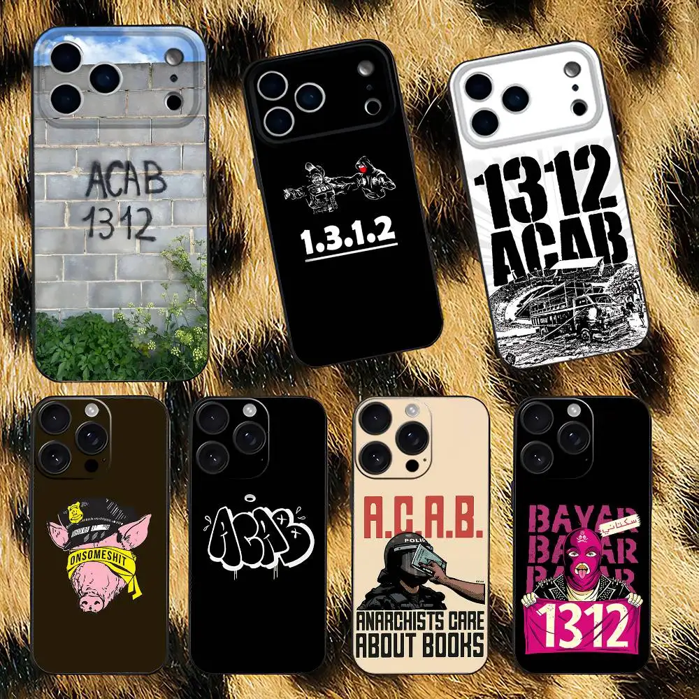 

A-Acab Ultras Phone Case For iPhone 17,16,15,14,13,12,11,Pro,XS,Max,XR,Plus,E,SE4,Mini Black Soft Cover