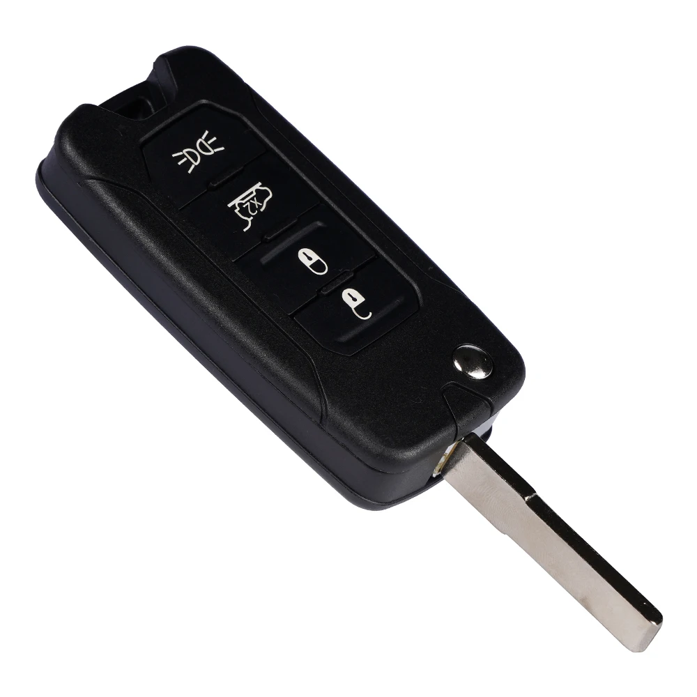 XNRKEY Replacement Folding Remote Key Shell Case Fob 4 Button for Jeep Renegade 2015-2018 Housing Cover