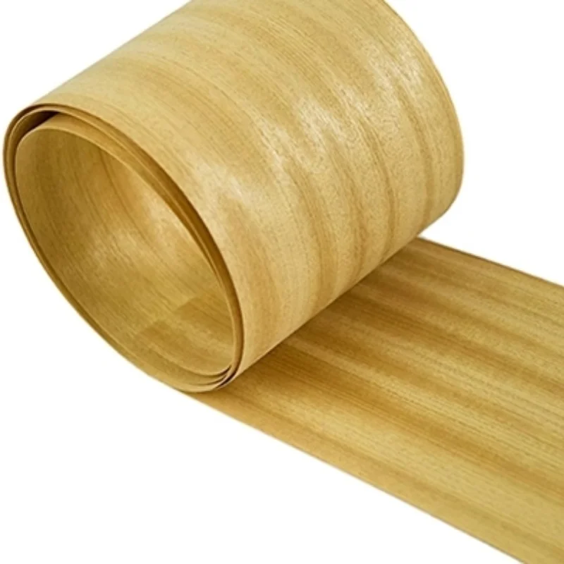 

Natural Golden Pomelo Wood Veneer Marquetry Art Material Floor Veneer L: 2-2.5Meters/pcs Width: 18cm T: 0.4-0.5mm