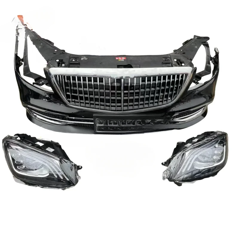 

Б/у передний бампер и решетка радиатора в сборе для Mercedes-Benz S-Class 222 Maybach