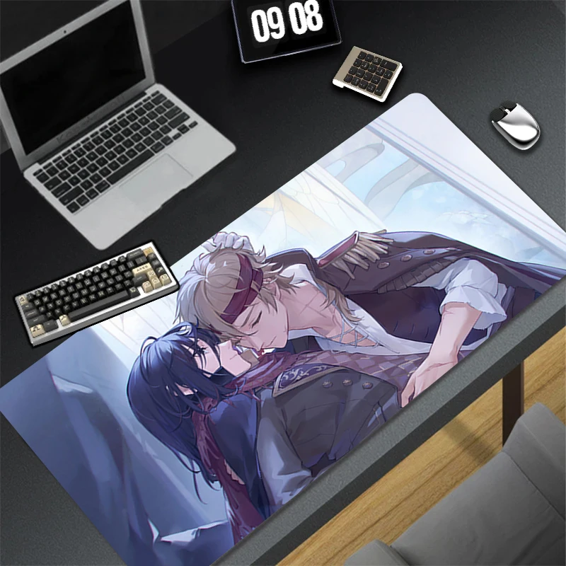 تصميم لوحة ماوس الألعاب المطاطية المضادة للانزلاق قاعدة Lord of the Mysteries حصيرة مكتبية ممتدة لألعاب ملحقات الكمبيوتر لوحة الماوس