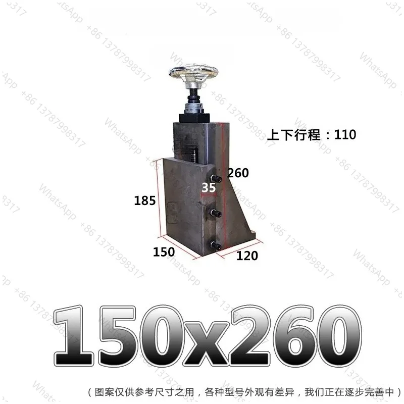 Cast iron vertical right angle tooling L-type screw dovetail groove sliding table Manual lifting table Scale bearing carriage