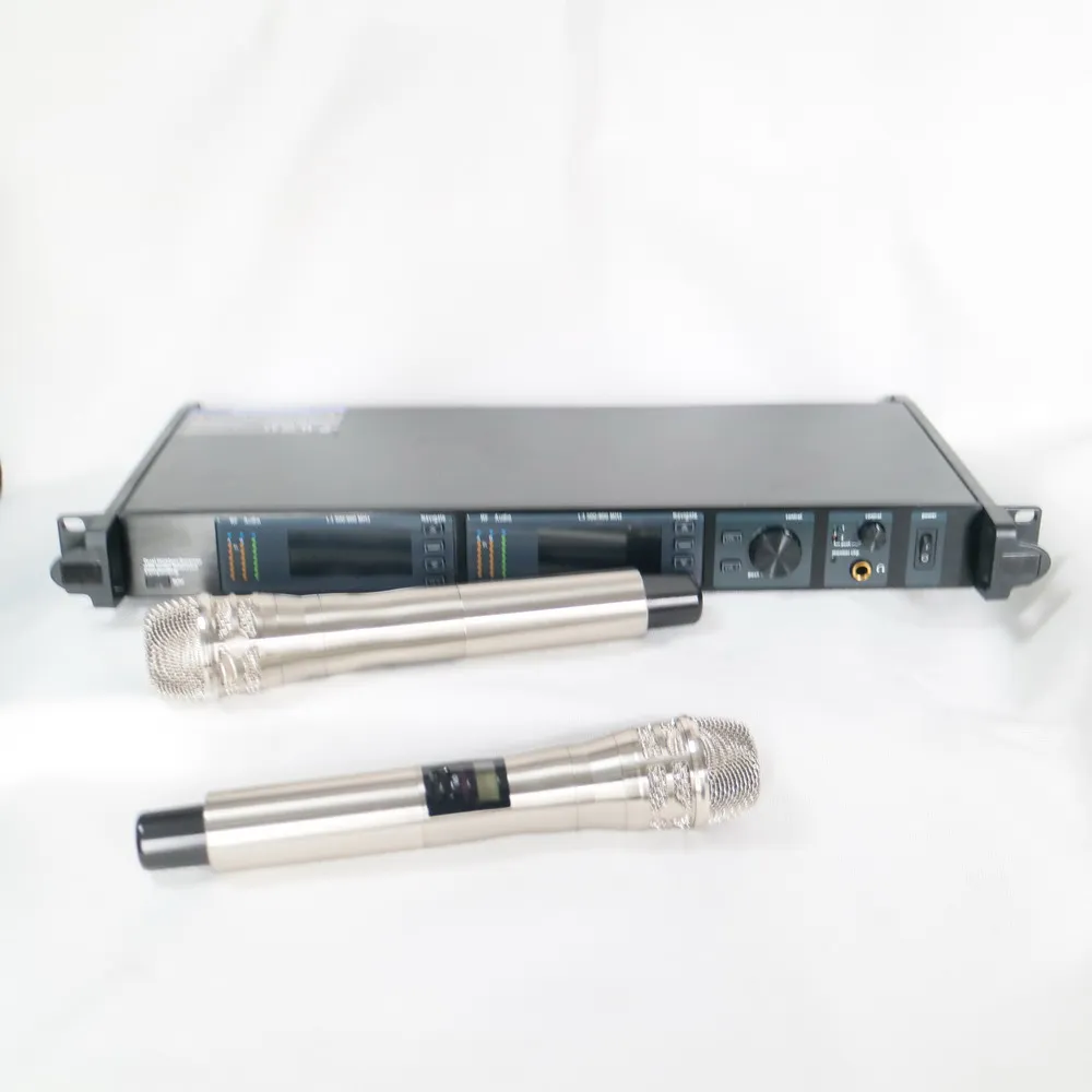 Pro AD4D Digital Wireless Microphone ULXD4 Dual Channel True Diversity AD2 KSM8 Handheld Headset Lapel Mircrofone 4 Antenna