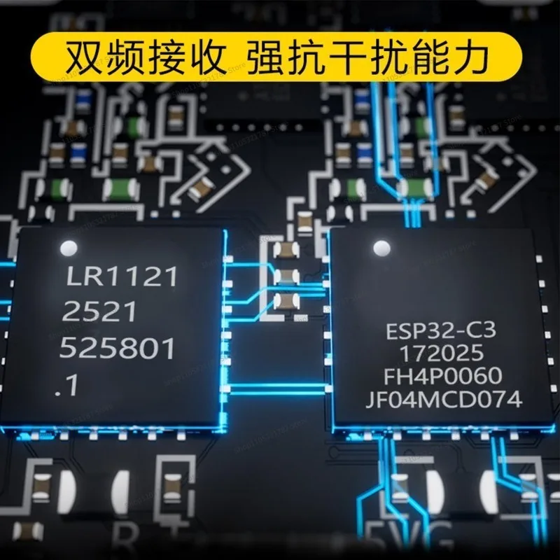 For UR100 UR500 UR1000 Dual Band ELRS Receiver 2.4G/915 High Performance 100-1000mw