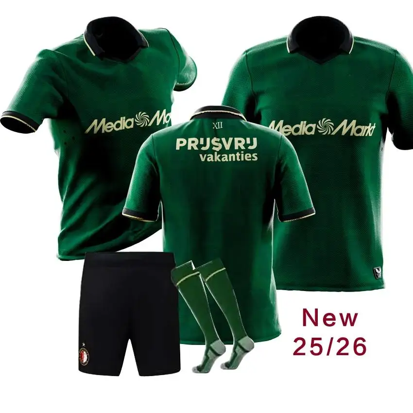 

2025 2026 FeyenoordeS conjunto infantil conjunto adulto nueva camisa adulto 12-16 días Llevará en tu país.