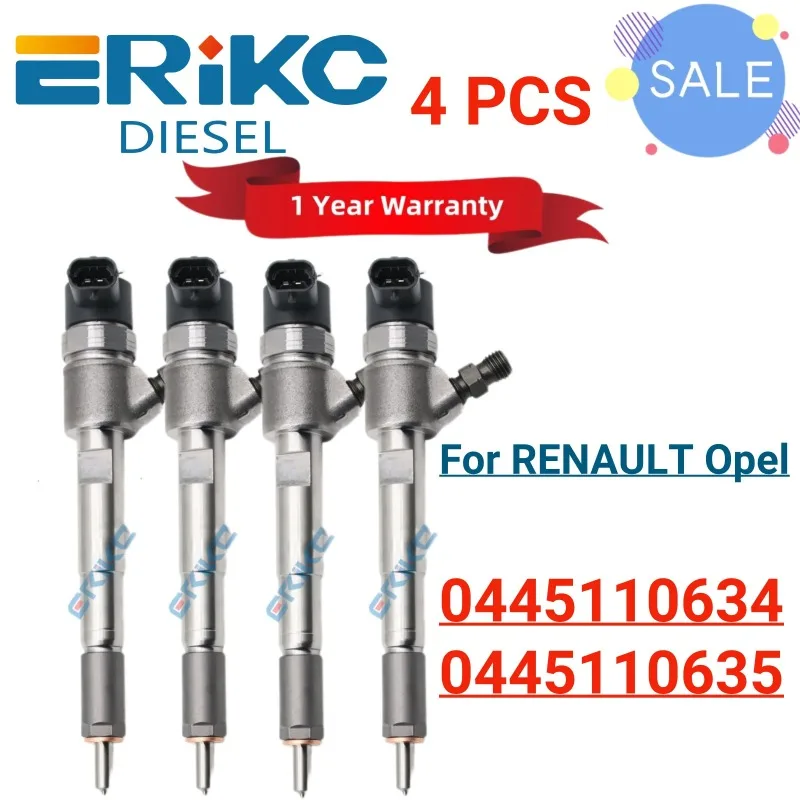 Форсунка топливная 0445110635, дизельная, оригинальная, для RENAULT Opel