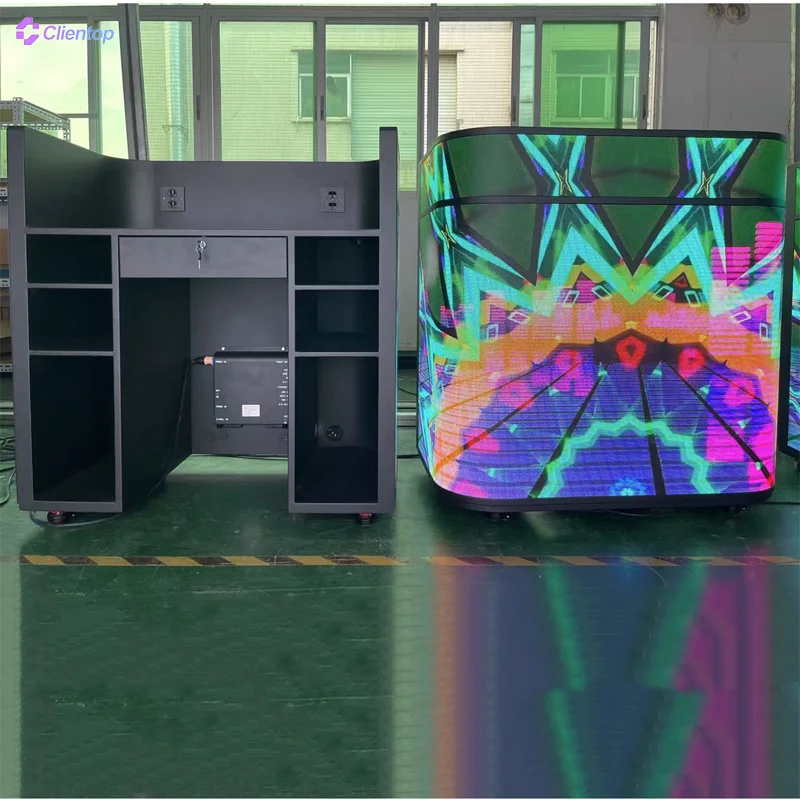 Brand New Custom Front Desk Led Display Screen Magic Store Counter Video Dynamic Space Welcome Display for Business Reception