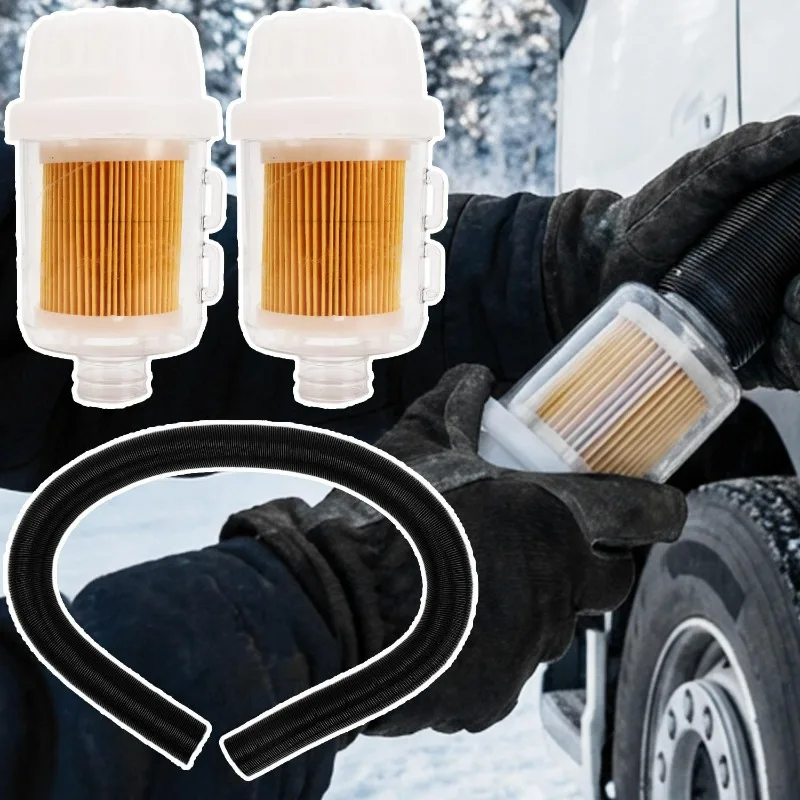 

25 мм 65 см дизельный стояночный обогреватель, воздухозаборный фильтр, впускной шланг, воздухонагреватель, канальная труба, желтый для Webasto Dometic Eberspacher