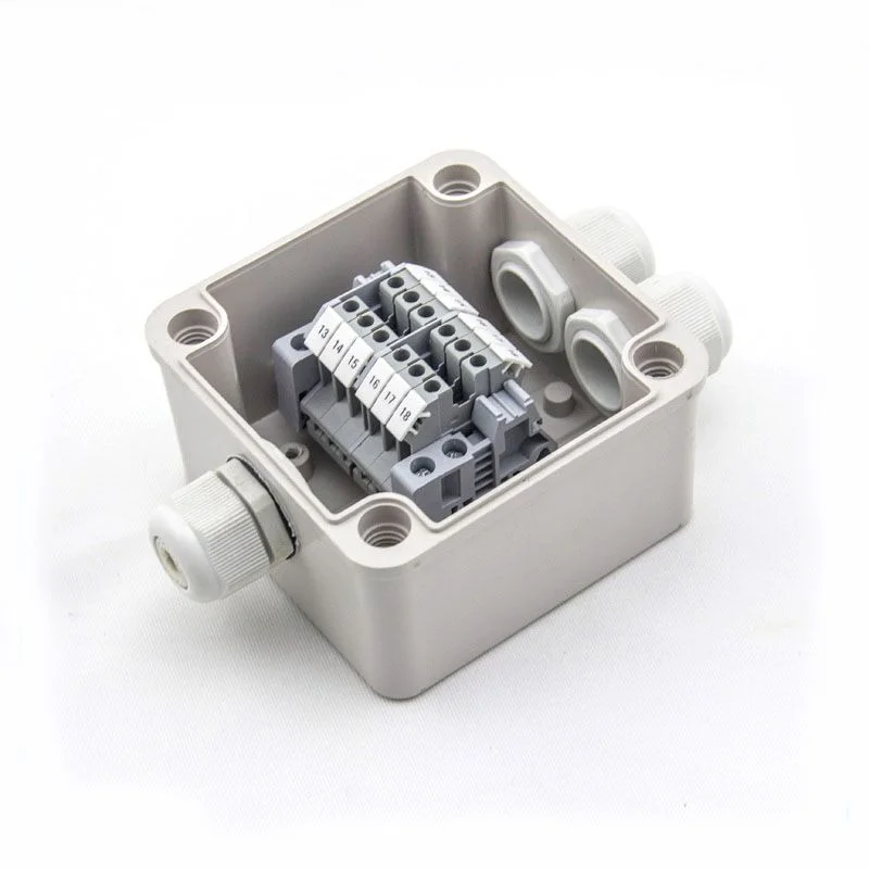 Outdoor Waterproof Junction Box With Terminal TB Set Plastic Junction Box Cable Threading Box Outdoor Power Junction Box