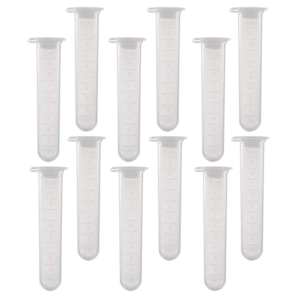 Imagem -06 - Garrafas de Amostra de Tubo de Centrífuga Frasco Científico de Plástico Vidro de Laboratório Polipropileno pp 10ml 200 Pcs