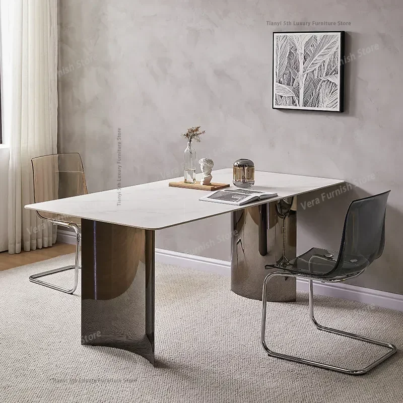 

Italian Design Luxury Dining Tables Kitchen Foldable Nordic Office Dining Tables Meeting Modern Home Furniture Mesa Comedor FYDT