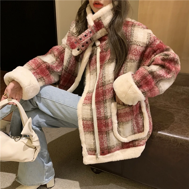 

2022 Winter Jacket Women'S Warm Coat Autumn Winter New Leisure Fashion Women'S Loose Plush Thickened Short Coat Women'S Jacket