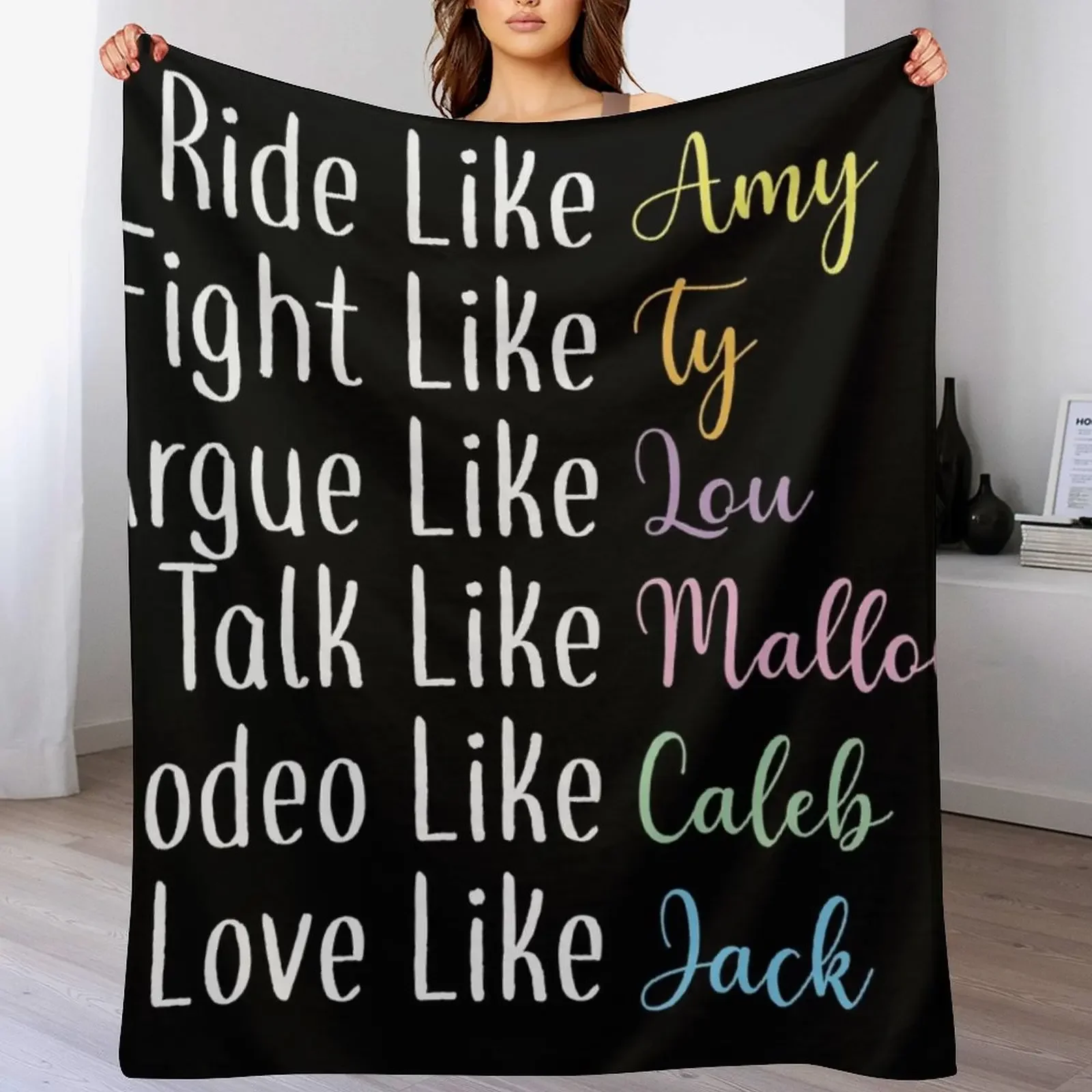 Ride like Amy Throw Blanket Blankets For Sofas Heavy Blankets