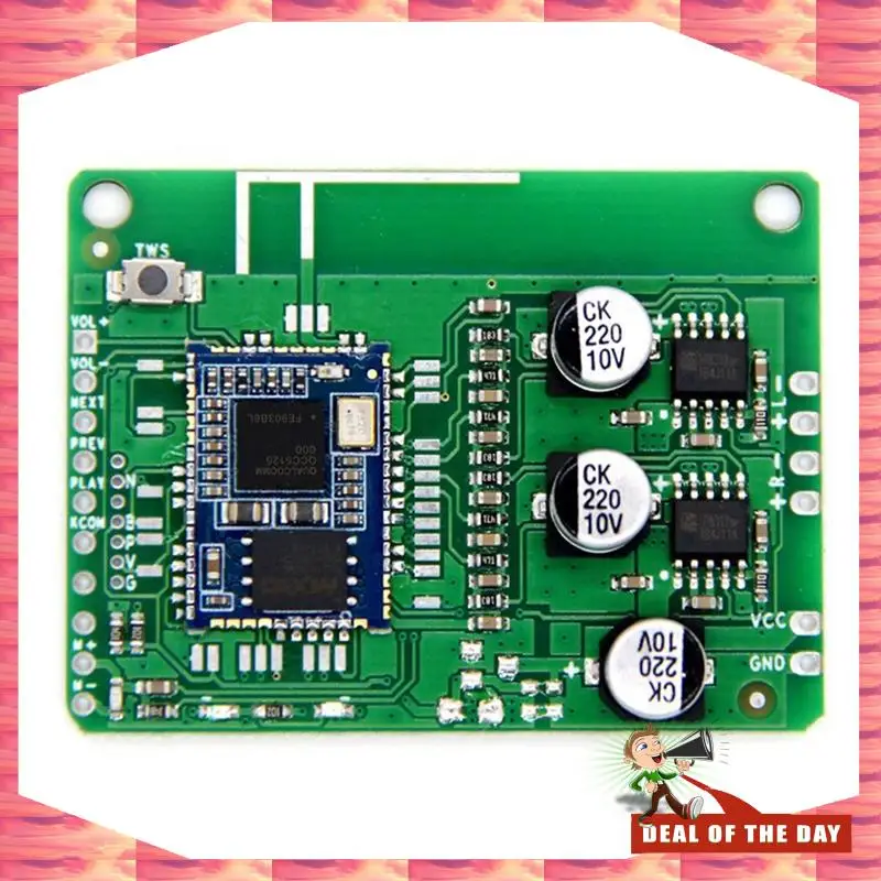 تسليم 24 ساعة QCC5125 LDAC وحدة صوت ستيريو مكبر للصوت مع دفعة 5/6/8 واط BT5.1 APTXLL APTXHD اسم التطبيق تغيير كلمة المرور EQ NO