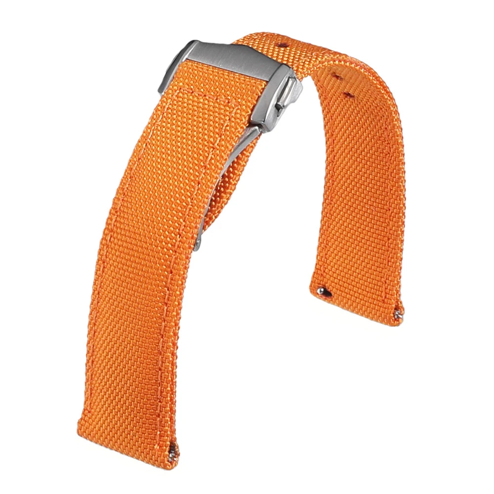 Neues Sailcloth-Uhrenarmband mit Schnellverschluss, Faltschließe, 20 mm, 22 mm, wasserdichtes Nylon-Uhrenarmband für Omega für Herren