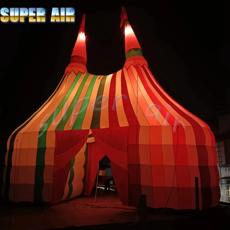 Arco inflable de Castillo de circo, buena calidad, 8 mwx5mh, para actuación, evento, fondo de escenario