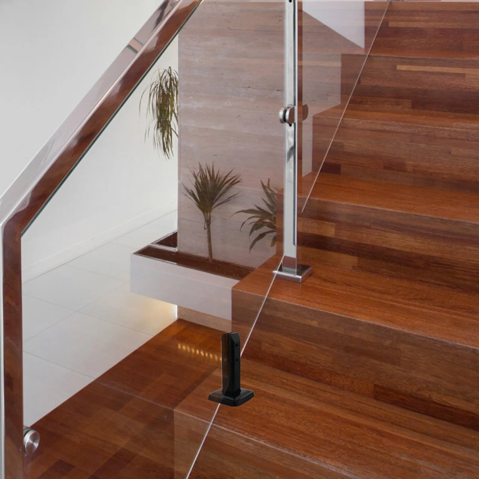 

1pc Stainless Steel Glass Clip Black Glass Fixing Clamp Bracket For Window Display Shelf Mounting Holder Hardware Fitting