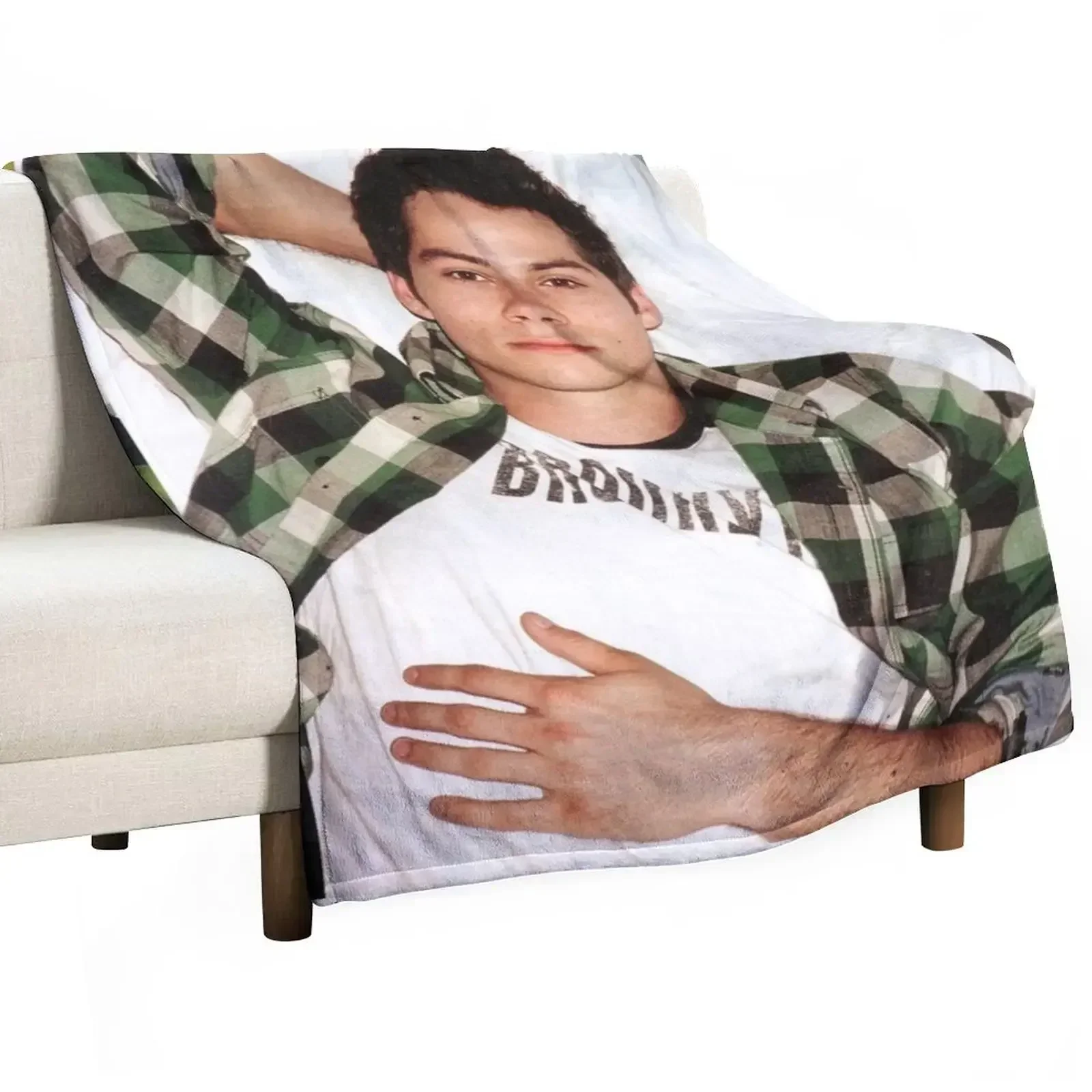 dylan o'brien Throw Blanket sofa bed Soft Plaid Winter beds Picnic Blankets