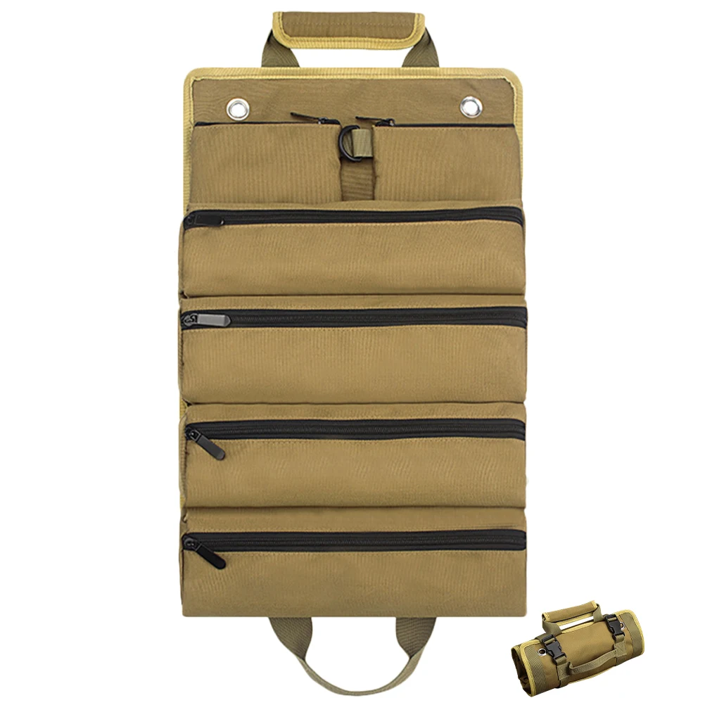 Borsa per attrezzi resistente Elettricista Falegname Agricoltore Organizzatore di stoccaggio Tessuto Oxford Tasca multitasca con cerniera Chiave