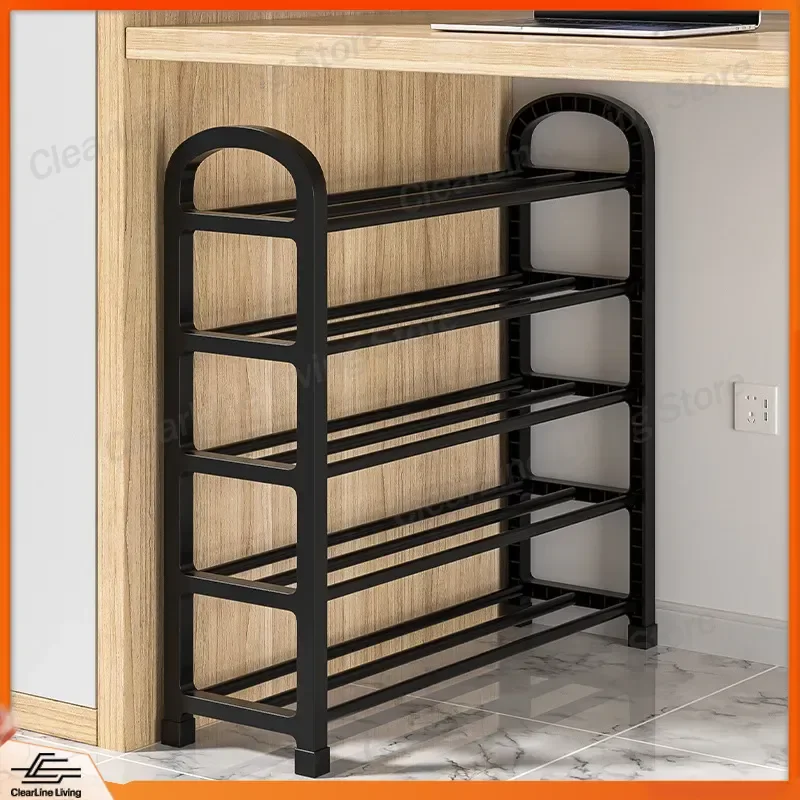 Multi Layer Shoe Rack Simple Household Door Storage Strong College Student Dormitory Multi Functional Shoe Organizer Cabinet