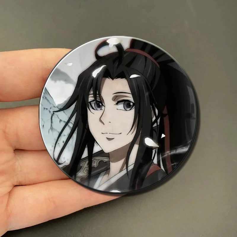 58MM Mo Dao Zu Shi Enamel Pins Cosplay Badge Lan Zhan Chen Qing Ling Anime Brooch Pin for Clothes Backpack Hat Decor Gifts