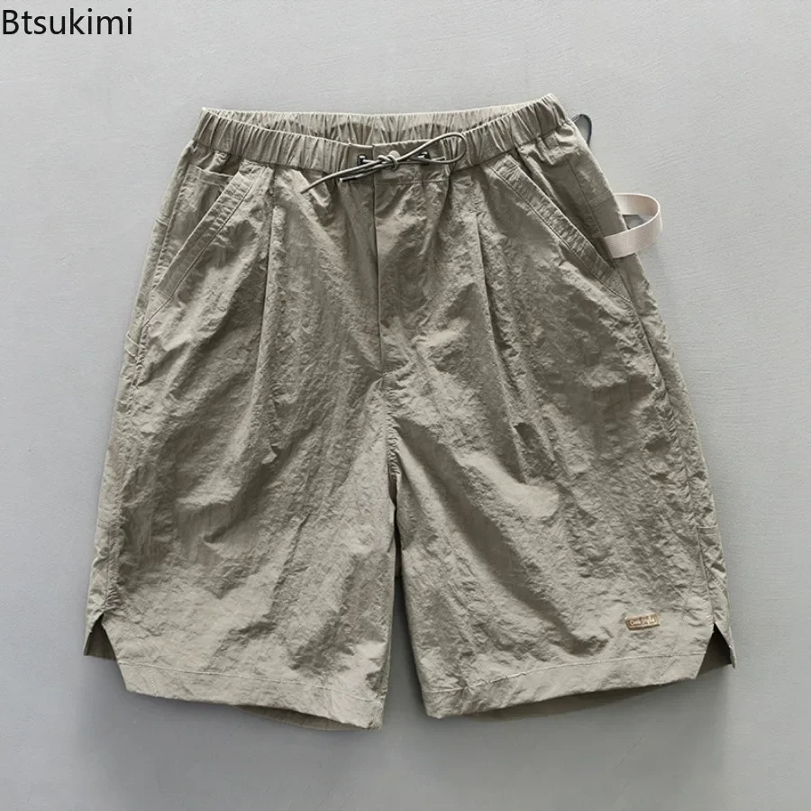 

Летние мужские винтажные шорты-карго, модные камуфляжные повседневные спортивные шорты для улицы, мужские пляжные шорты с карманами и шнурком, спортивные штаны