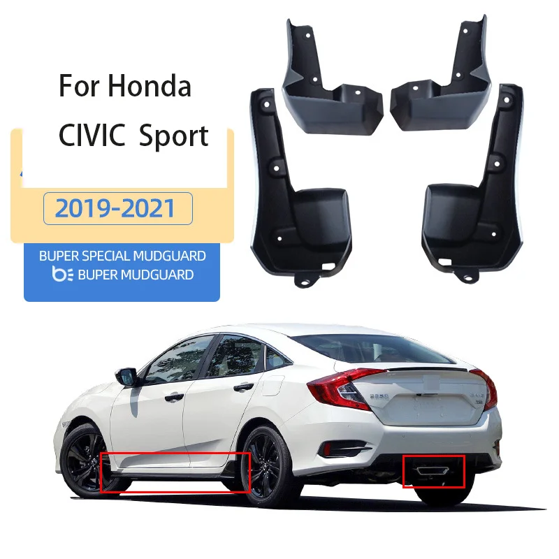 For 2019-2021 Honda Civic Sport Tenth Generation Civic Car Fender Accessories