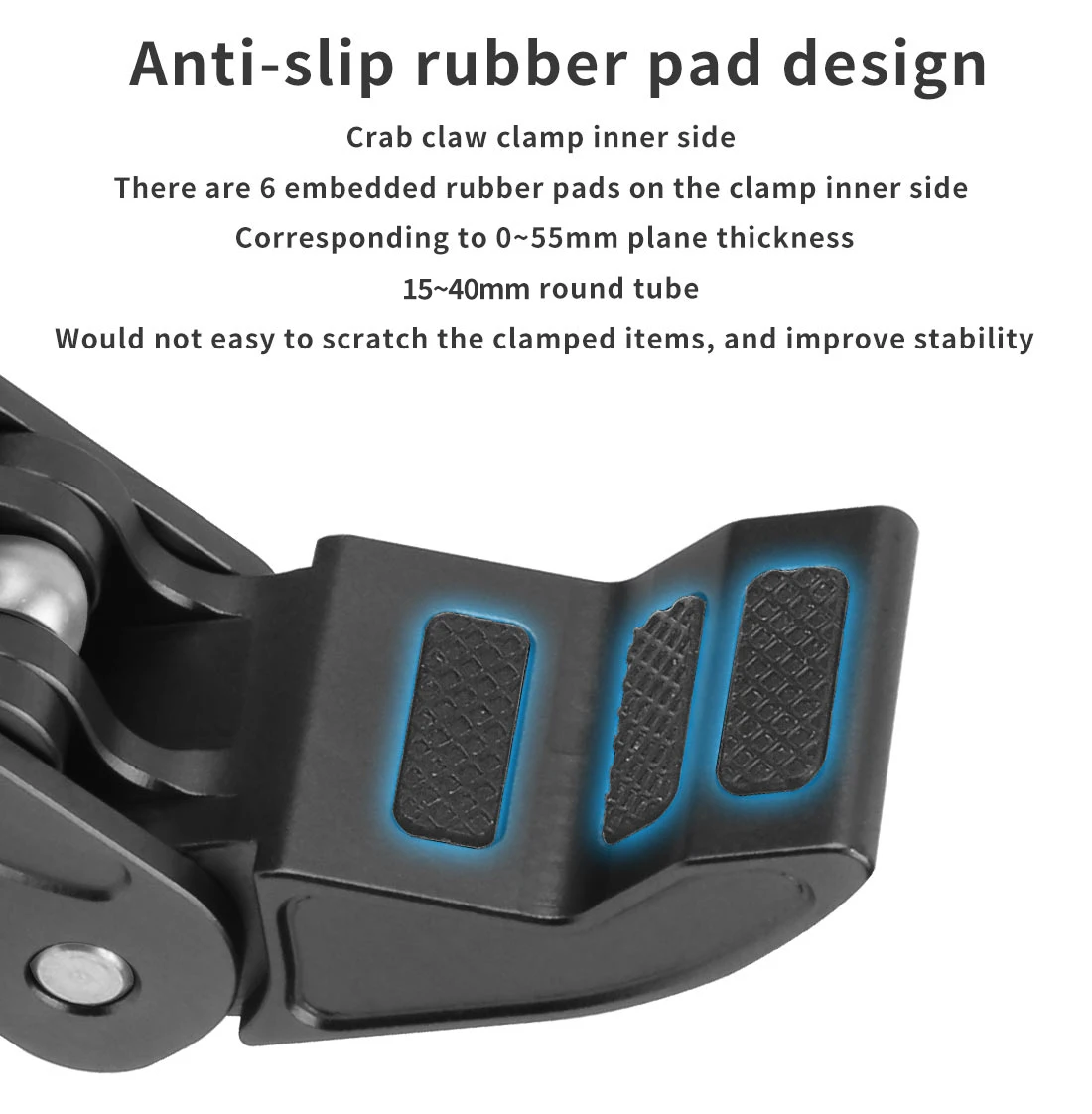 Super Clamp Gelenk arm Krabben klaue c Typ Fotografie Blitzlicht Kamera Stativ Ein beins tativ halter Monitor Verlängerung sclip – Detail 10