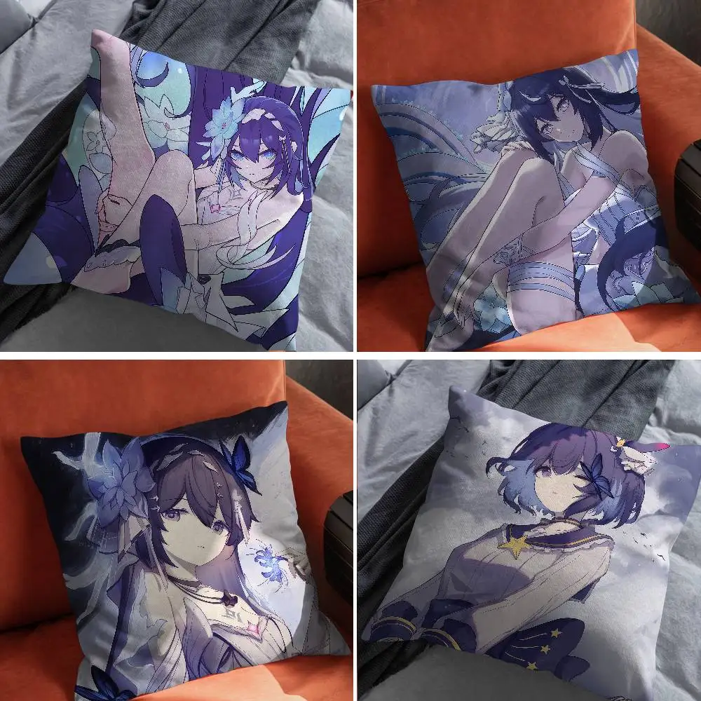 

Seele Vollerei Honkai Impact Pillow Case For Car Pillows 60x60 Cushions Luxury Double sided Cover Home and Decoration Sofa 30x3
