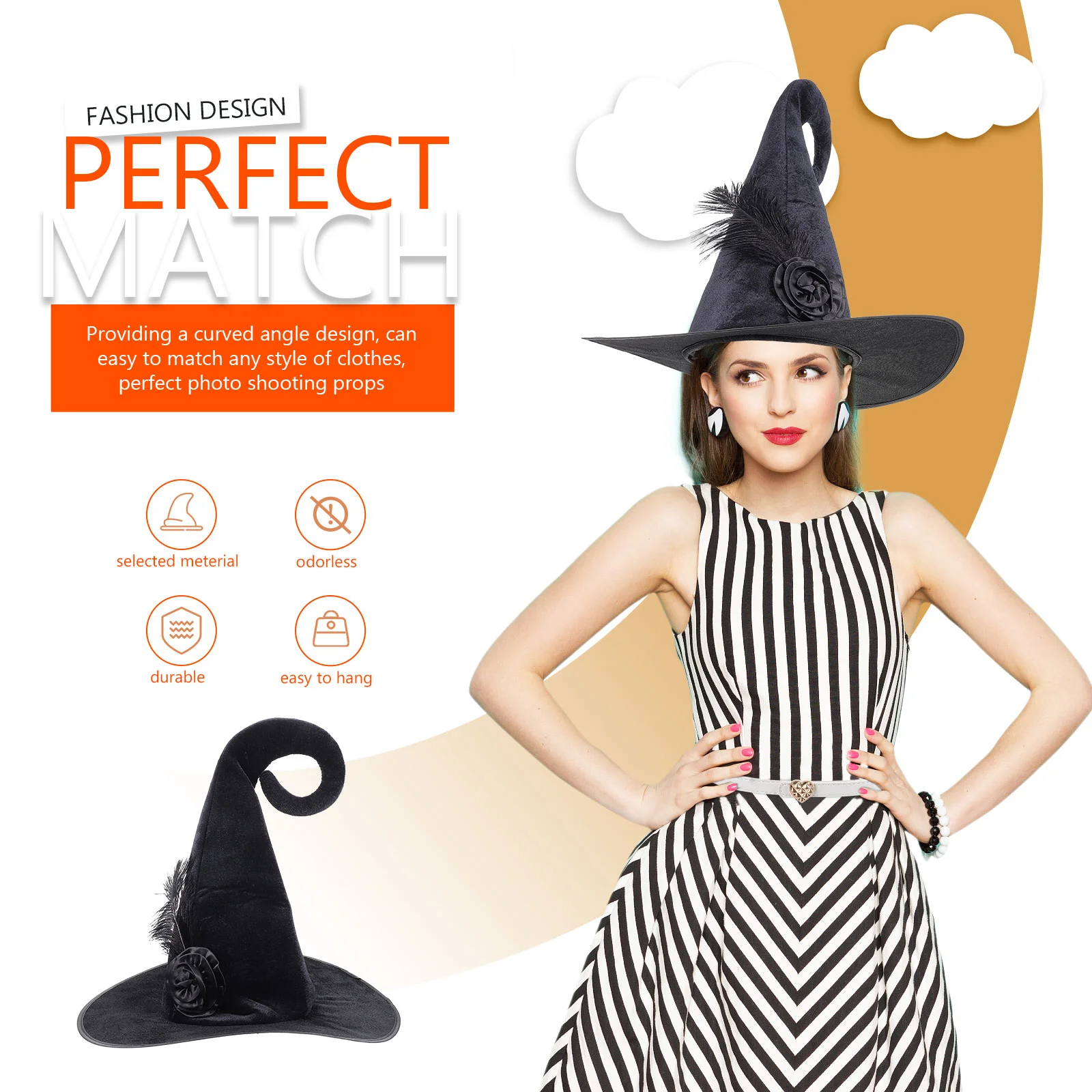 

Halloween Costume Accessory Performance Hat Clothing Flannel Wizard Child Small Witch Hats