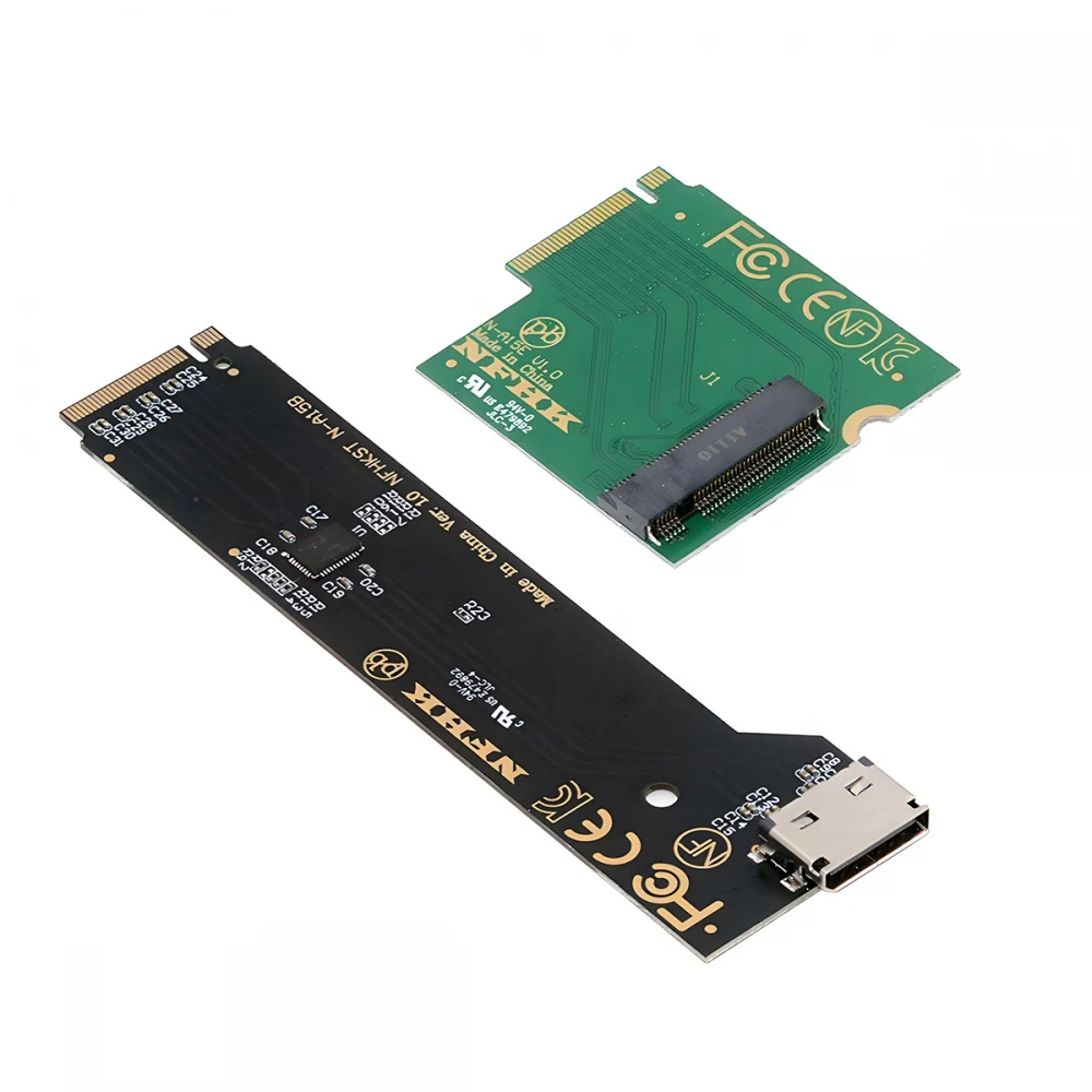 PCI-E 5.0 4.0 M.2 NVME to Oculink SFF-8612 SFF-8611 & SSD Host Adapter with for NUC15 Pro Mini PC Computer Slim Type NUC15CRK