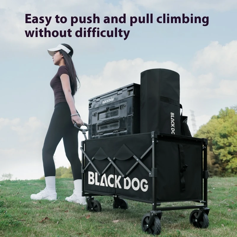BLACKDOG Folding Camping Cart Lightweight Carbon Steel 600D Oxford
