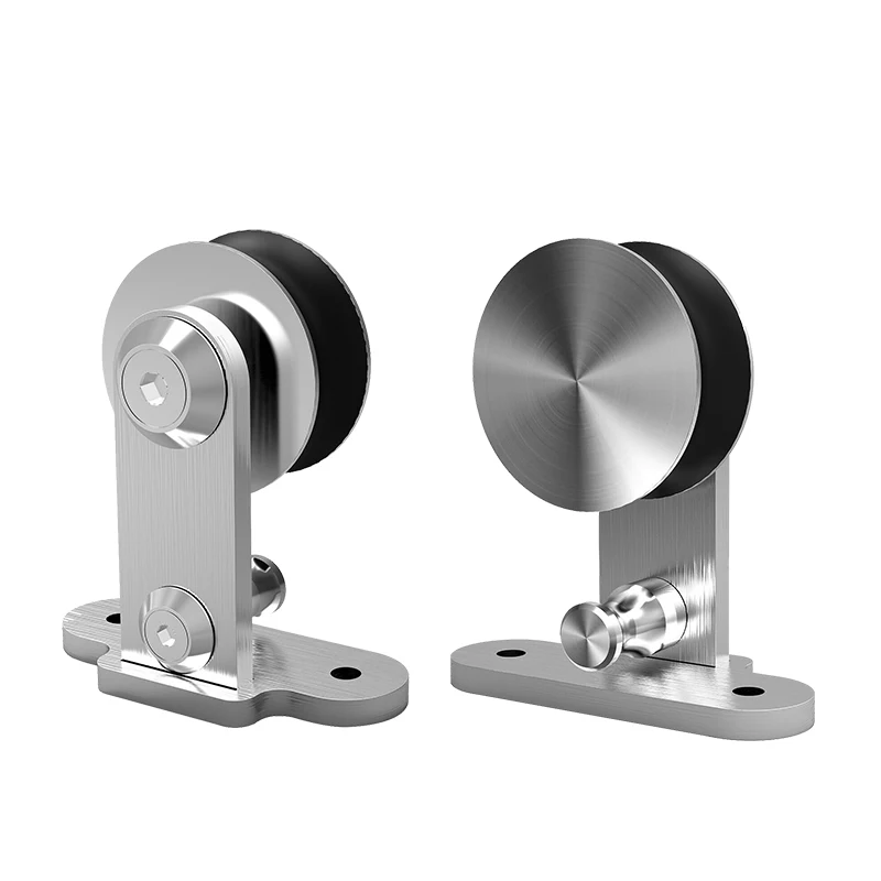 Imagem -06 - Lwzh Deslizante Barn Door Hardware Rollers Conjunto para Única Porta Hardware Acessórios Loft Door Only Rollers Aço Inoxidável