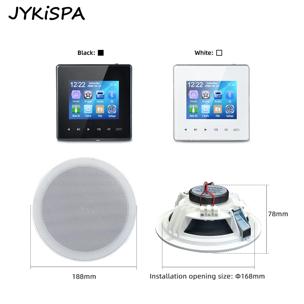 Smart Home Theater amplificatore da parete Bluetooth sistema Android altoparlante da soffitto da 6.5 pollici altoparlante di sfondo per sala riunioni