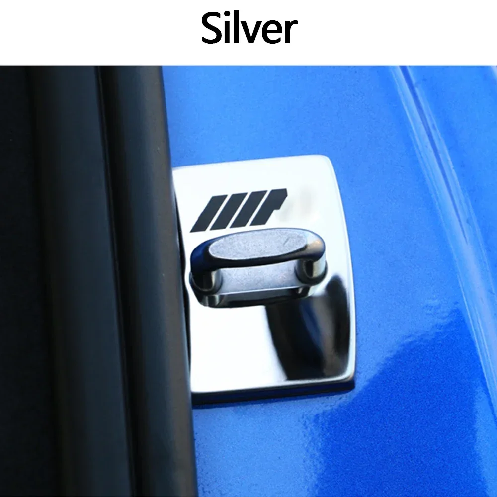 

4Pcs Car Door Lock Cover Emblem Badge For 1 4 5 6 7 Series Old x4 x6 Stainless Steel Protective Shall Cases Accessories Sticker