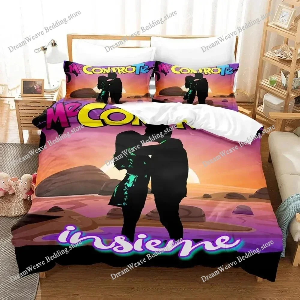 

3D Print Me Contro Te Bedding Set Duvet Cover Bed Set Quilt Cover Pillowcase Comforter King Queen Size Boys Adult Bedding Set