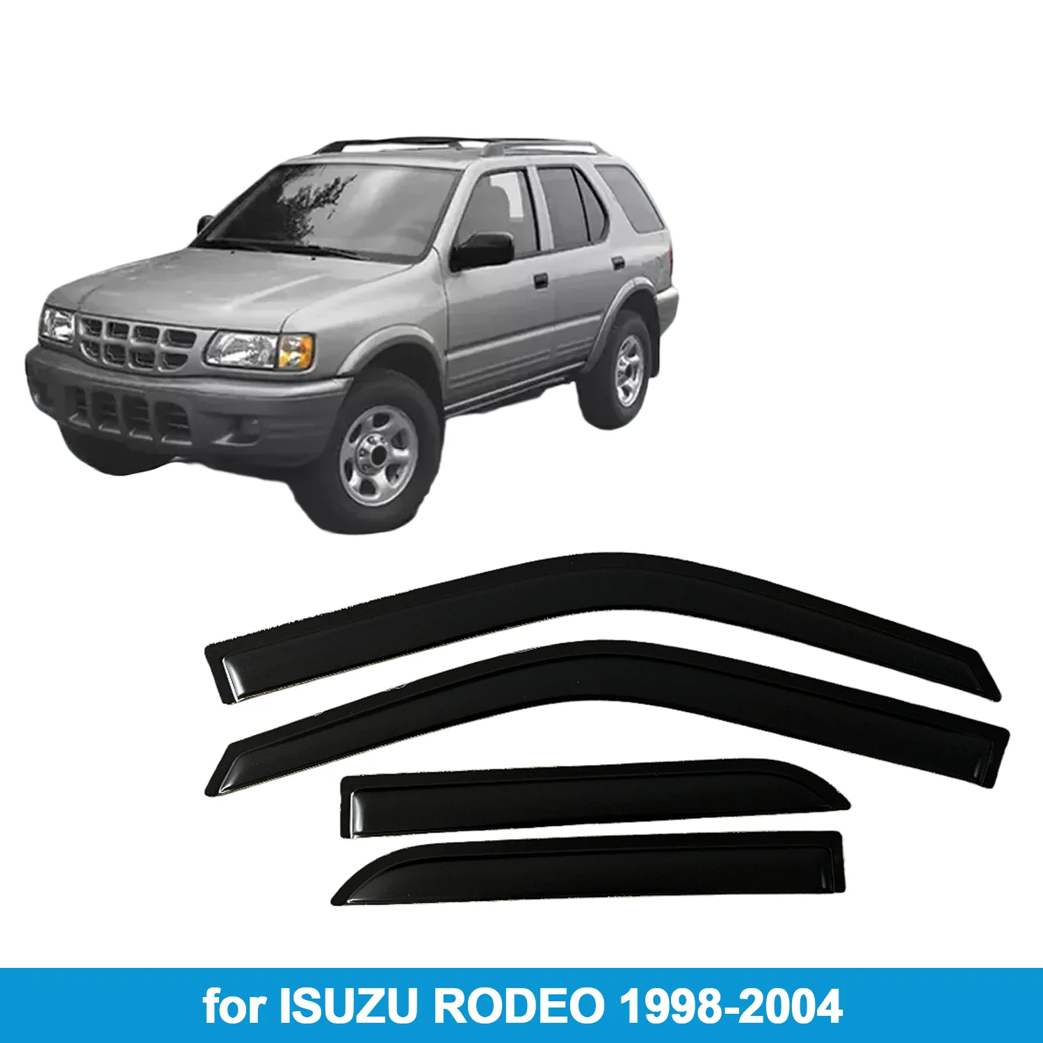 

Оконный козырек для ISUZU RODEO 1998-2004 гг., защита от дождя, боковой дефлектор, защита от атмосферных воздействий, лента для наружного крепления