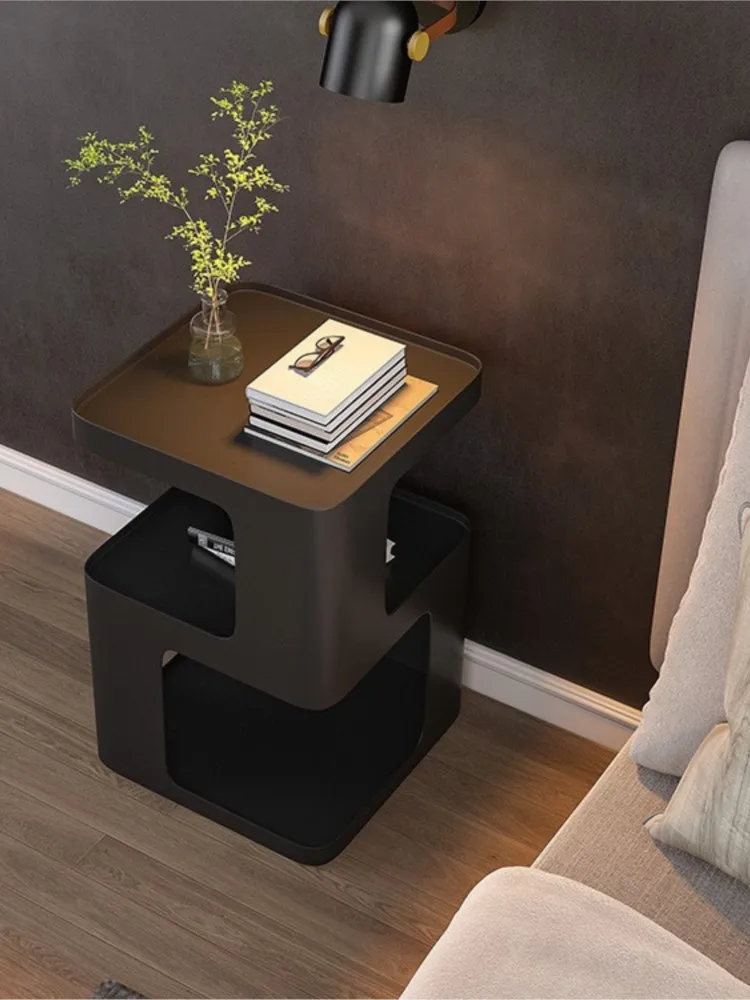 Nordic Minimalist  Bedside Table Light Luxury Living Room  Small Side Table Bedroom Bedside Table  Modern Creative Corner Table