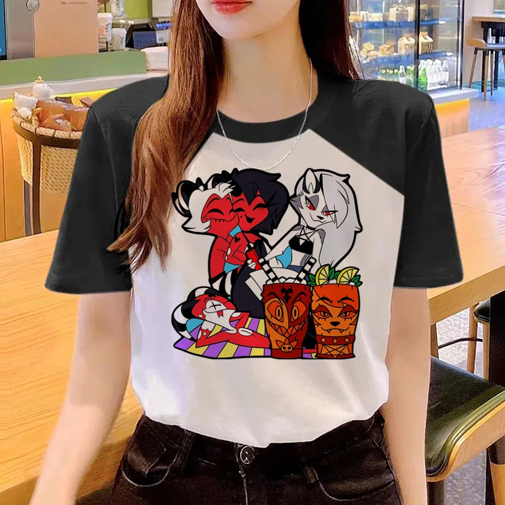 Helluva Boss t shirt women designer streetwear harajuku t-shirts female anime designer clothes