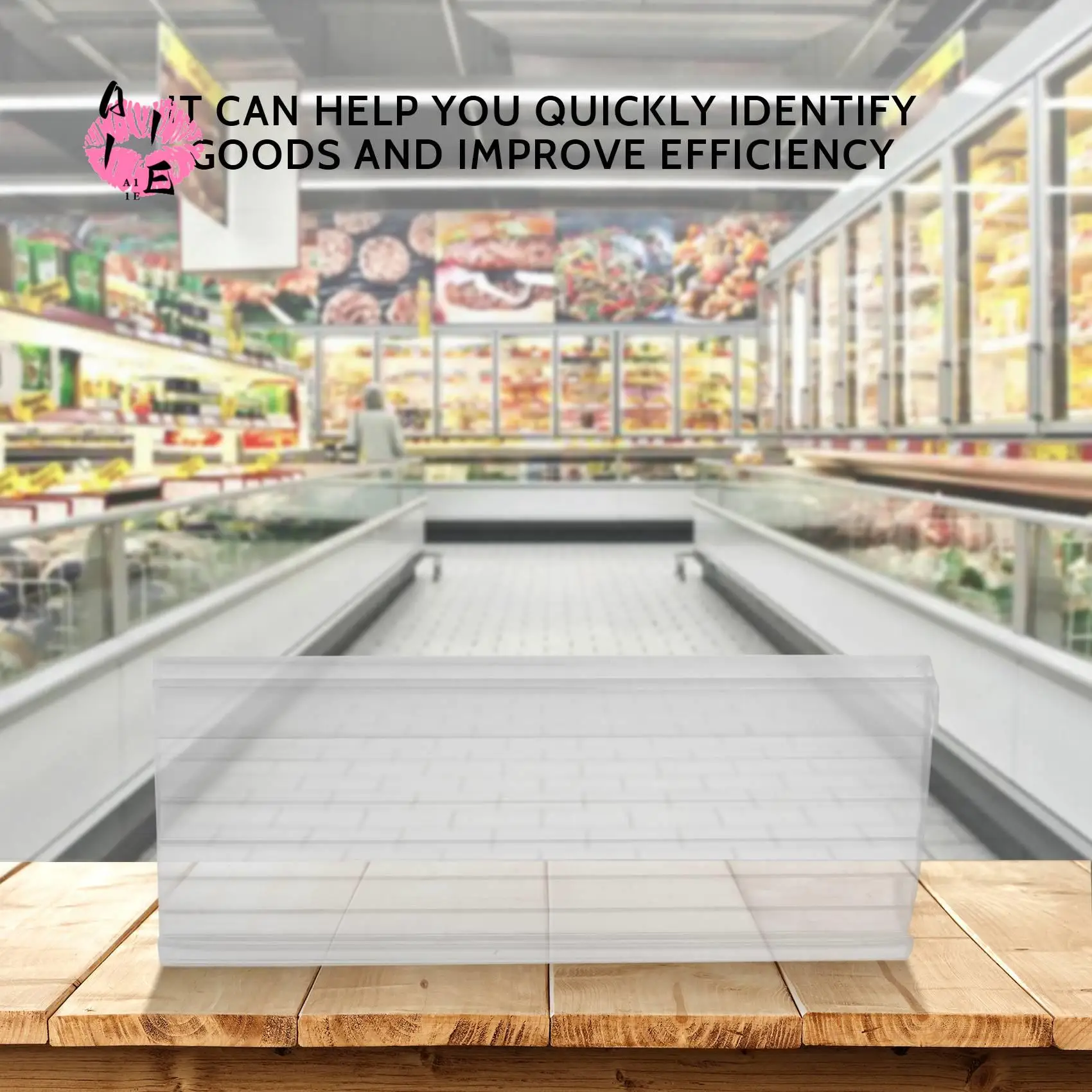 

A11E-Wire Shelf Label Holders, 30 Pack Plastic Wire Shelf Label Clips With Label Paper Removable Wire Rack Label Holder