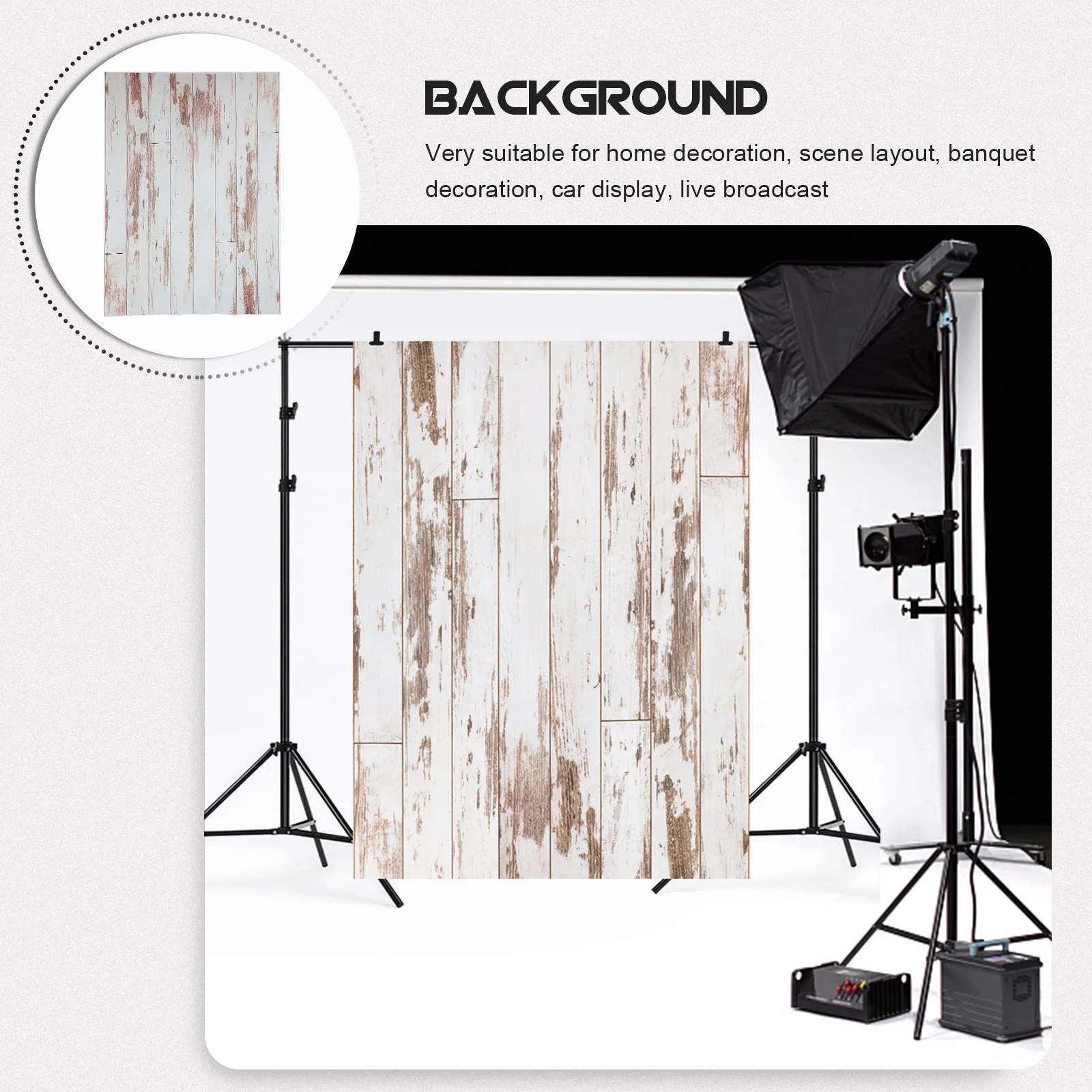 

Rustic Wood Plank Photography Background Vinyl Reusable Durable For Family Holiday Party Celebration Wall Decoration Tapestries