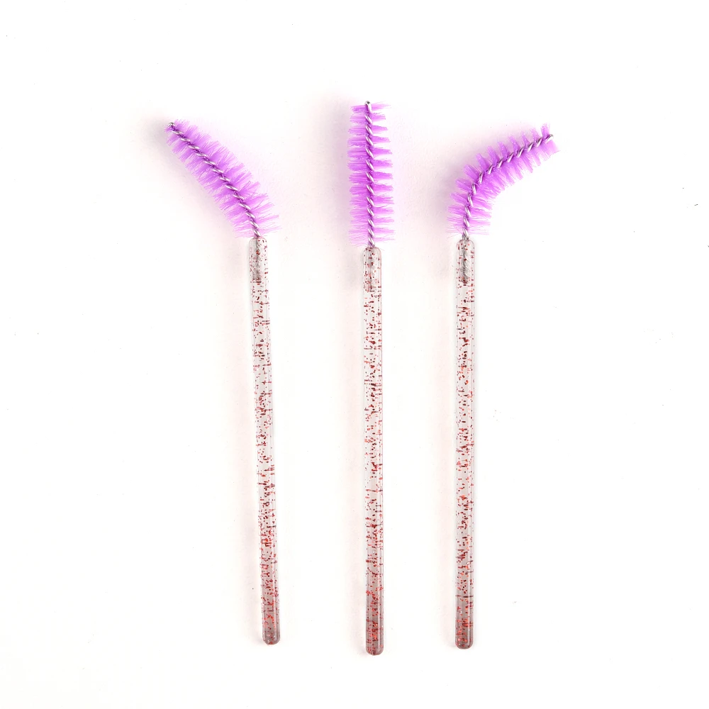 50 stücke Einweg Wimpern Pinsel Verlängerung Kristall Augenbraue Pinsel Mascara Zauberstab Auge Wimpern Kosmetische Werkzeug Set Make-Up Schönheit – Detail 9