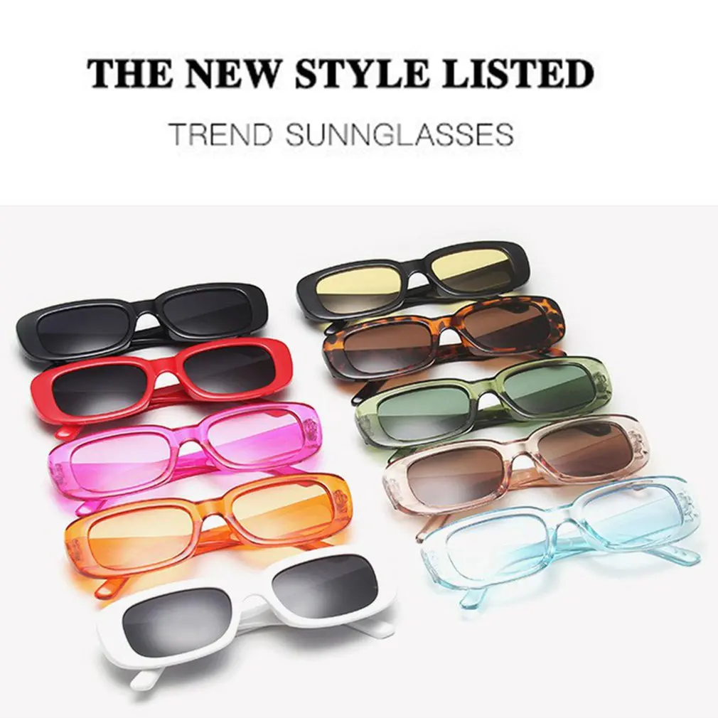 

Fashion Sunglasses Vintage Square Sun Glasses For Women Shades Female Eyewear Anti-glare UV400 Rectangle Cycling Glasses