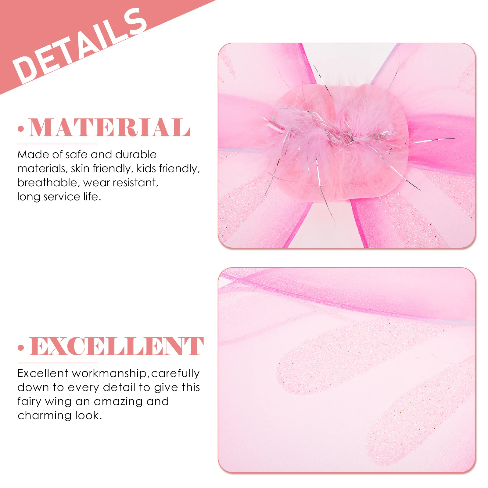 

Glowing Decorative Fairy Wing Lighted -Resistant Butterfly Wing Prop Supply for Role Play Performance