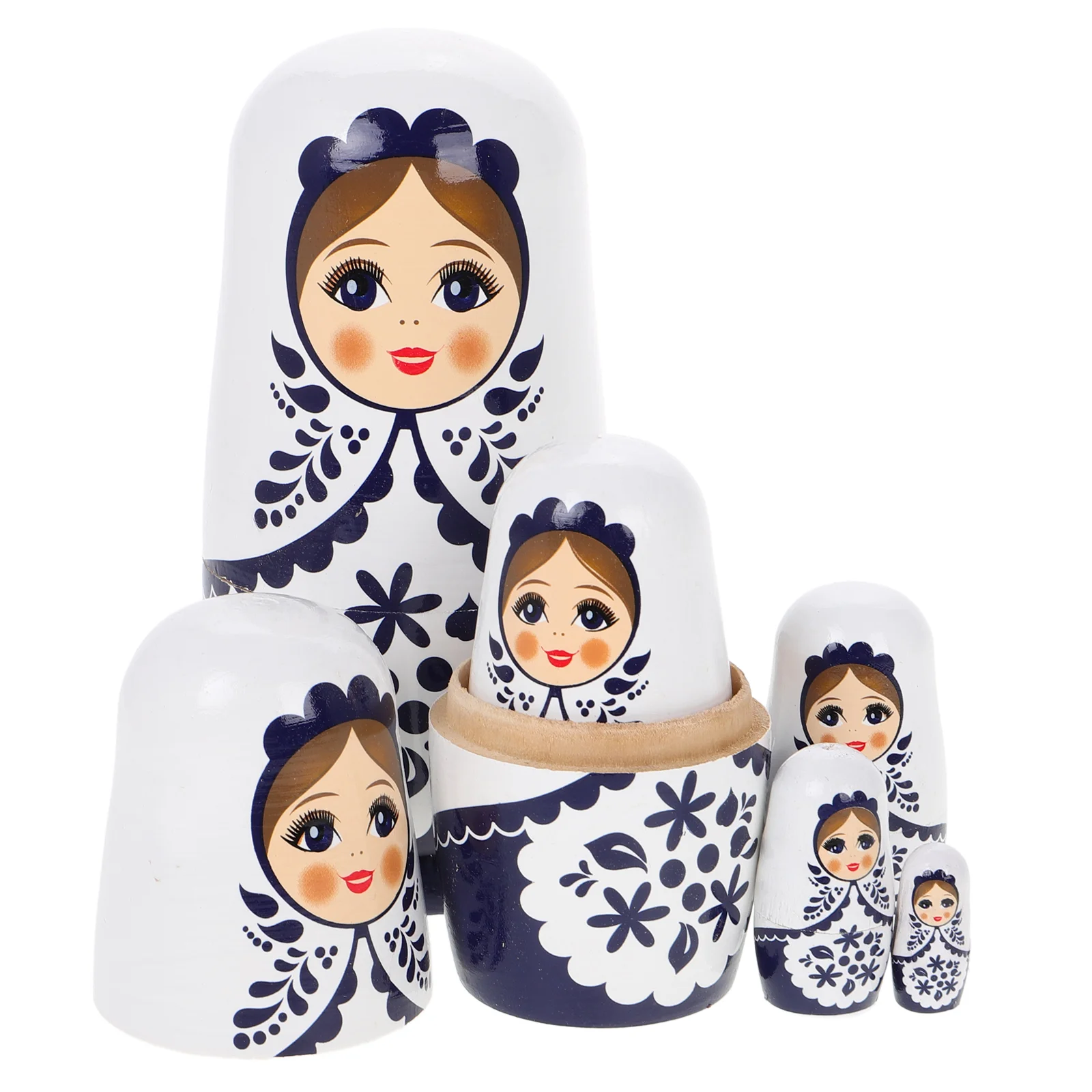 Matryoshka House Gifts Kids and Crafts Table Kit DIY Ornament for Scarf