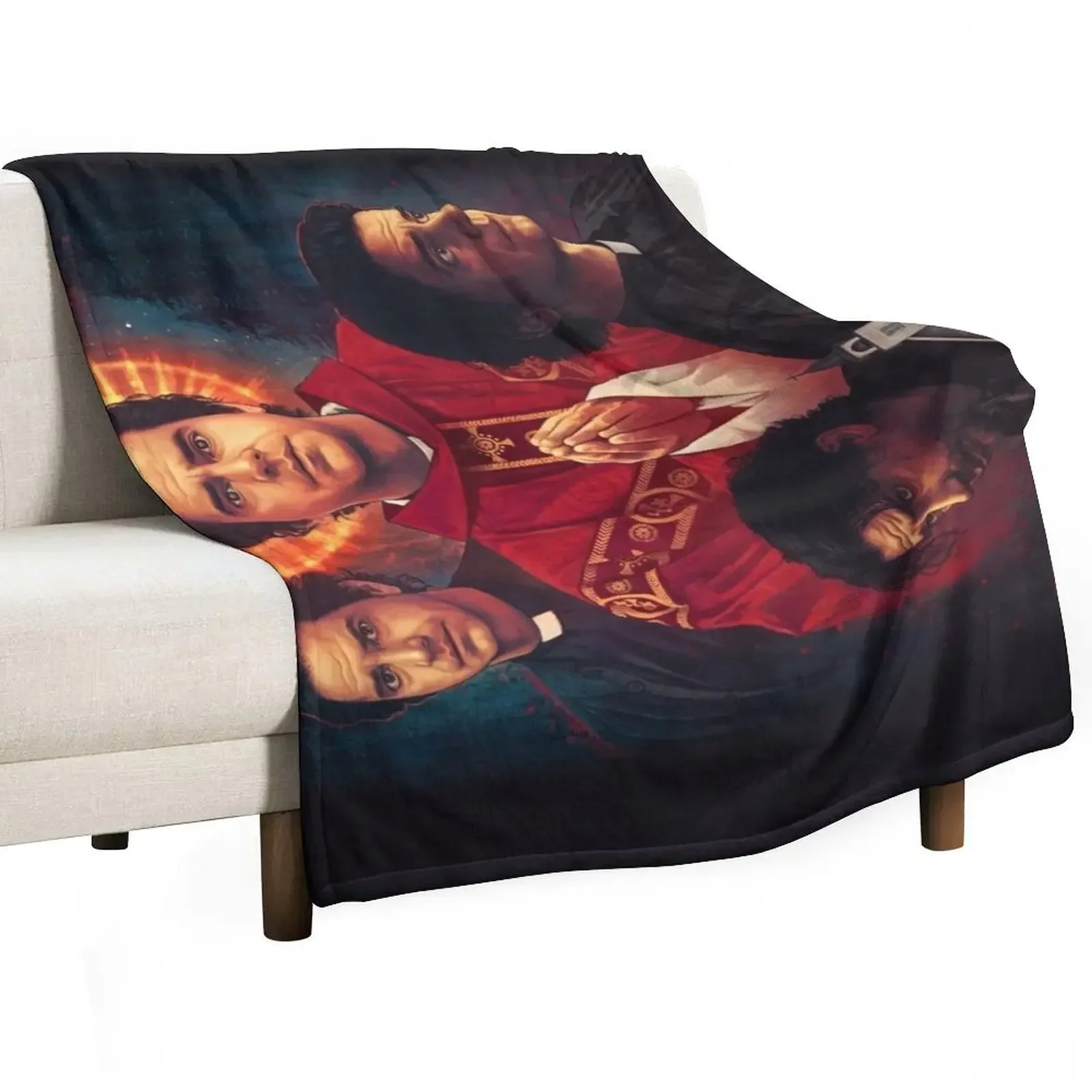 Father John Throw Blanket Hairy Weighted anime Blankets