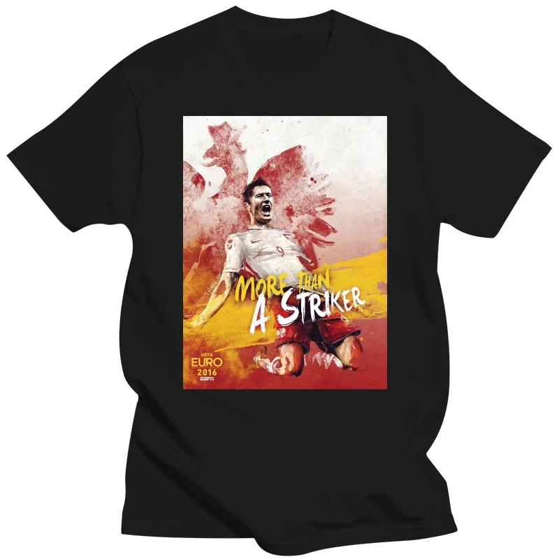 Robert Lewandowski Poland 9 More Than A Striker T Shirt Summer Fashion Funny Print T-shirts